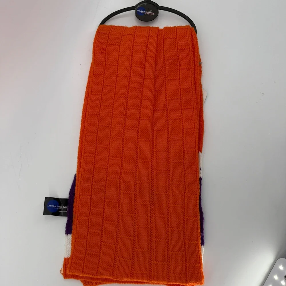 Clemson‎ Tigers NCAA Knit Scarf Orange Purple White Little Earth Productions NEW